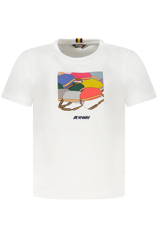 T-SHIRT MANCHES COURTES K-WAY ENFANT BLANC - K-WAY