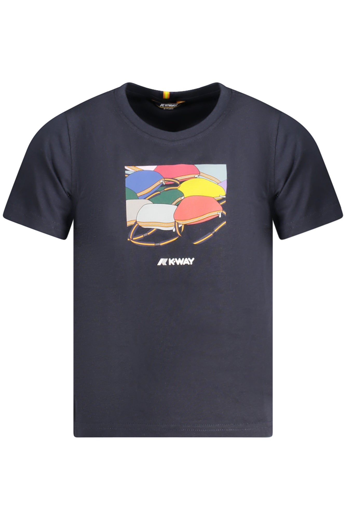 T-SHIRT MANCHES COURTES K-WAY ENFANT BLEU - K-WAY