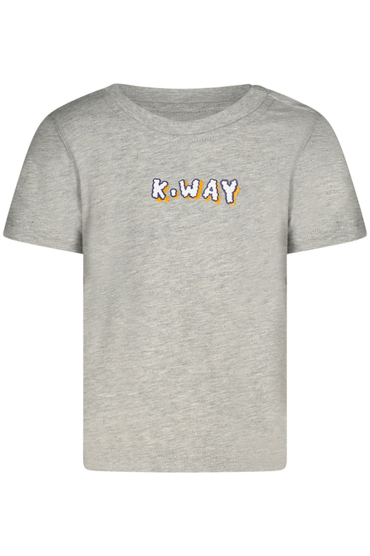 T-SHIRT MANCHES COURTES K-WAY ENFANT GRIS - K-WAY