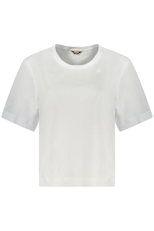 T-SHIRT MANCHES COURTES K-WAY FEMME BLANC - K-WAY
