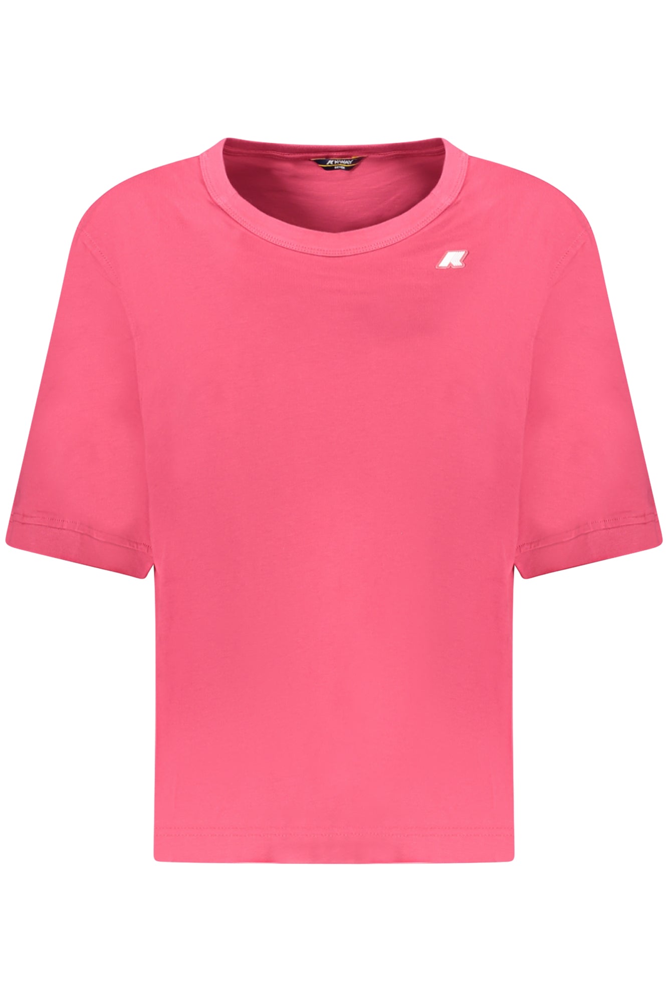 T-SHIRT MANCHES COURTES K-WAY FEMME ROSE - K-WAY