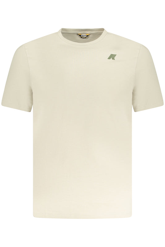 T-SHIRT MANCHES COURTES K-WAY HOMME BEIGE - K-WAY