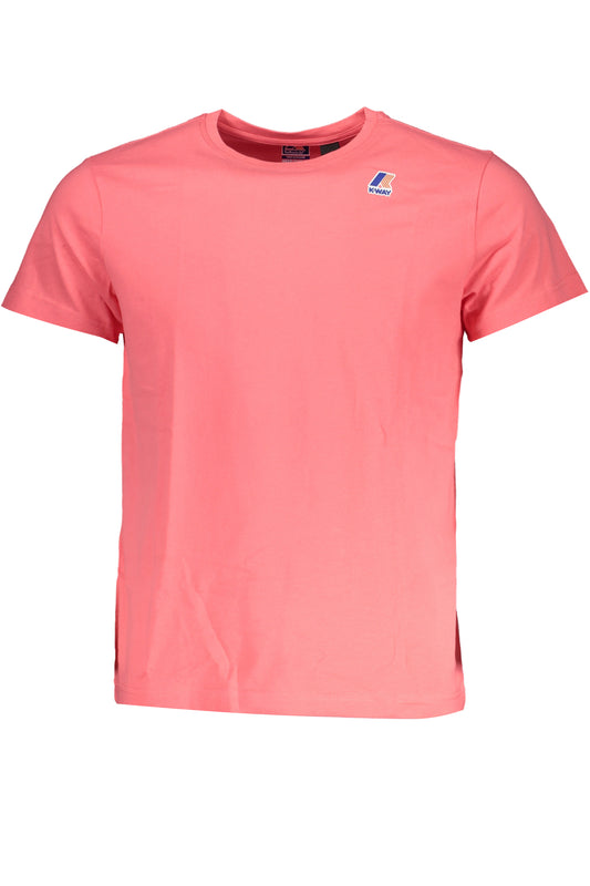 T-SHIRT K-WAY MANCHES COURTES HOMME ROSE - K-WAY