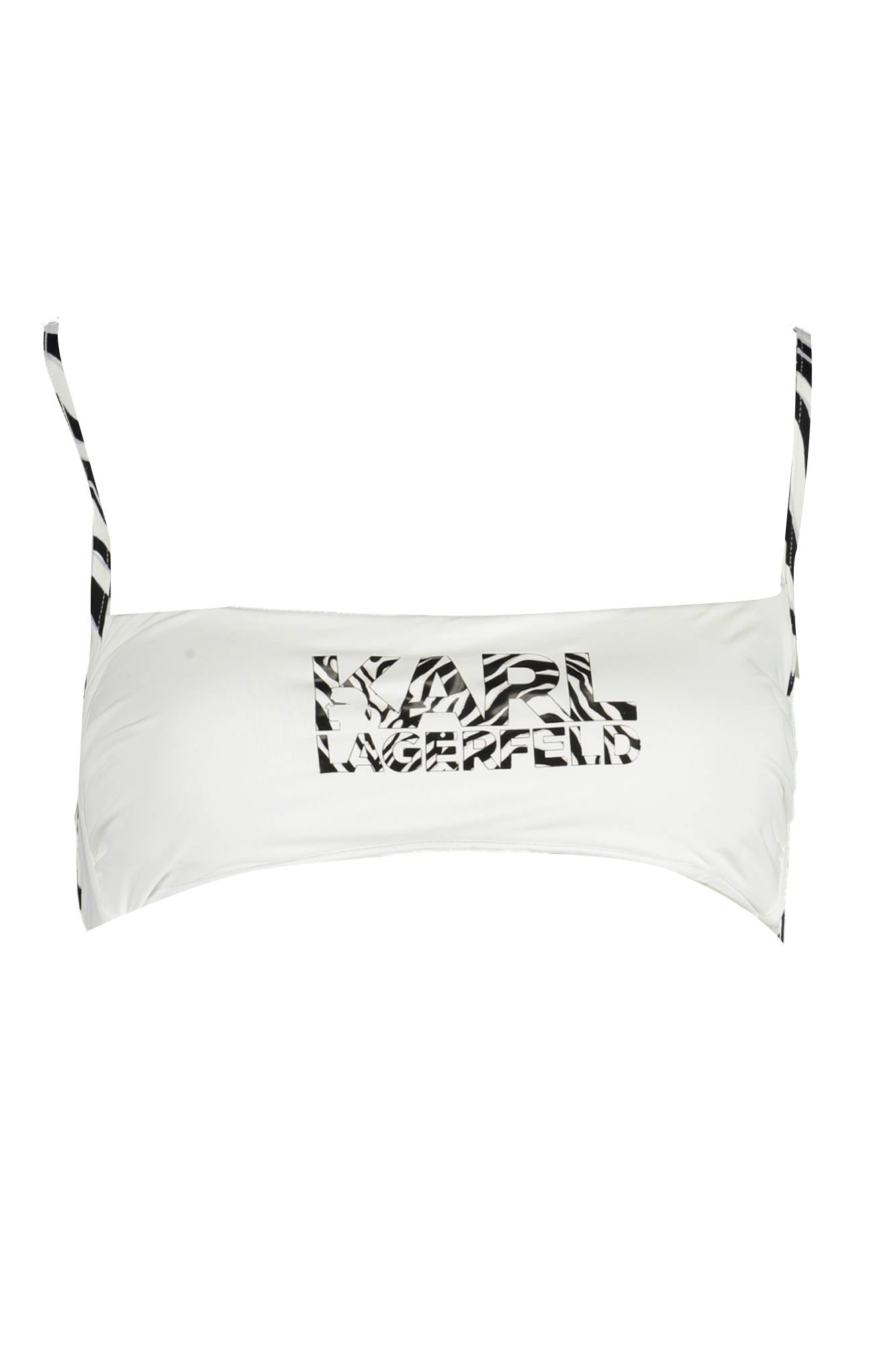 KARL LAGERFELD BEACHWEAR HAUT DE MAILLOT DE BAIN FEMME BLANC - KARL LAGERFELD BEACHWEAR
