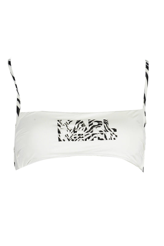 KARL LAGERFELD BEACHWEAR HAUT DE MAILLOT DE BAIN FEMME BLANC - KARL LAGERFELD BEACHWEAR
