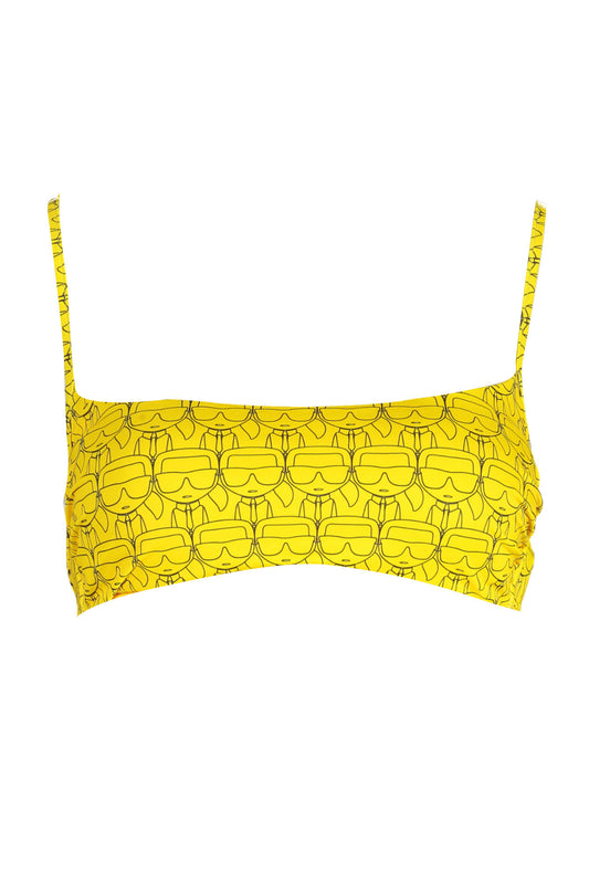KARL LAGERFELD BEACHWEAR HAUT DE MAILLOT DE BAIN FEMME JAUNE - KARL LAGERFELD BEACHWEAR