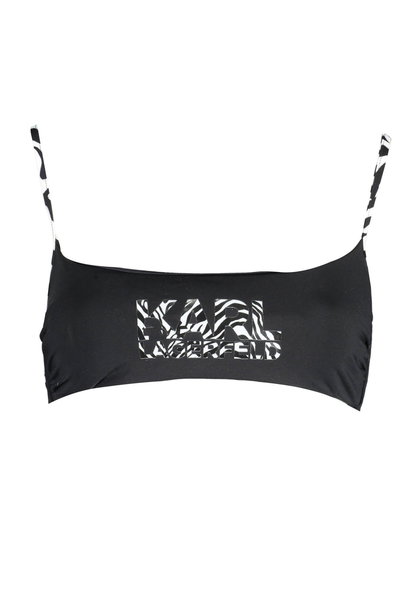 KARL LAGERFELD BEACHWEAR TOP COSTUME FEMME NOIR - KARL LAGERFELD BEACHWEAR