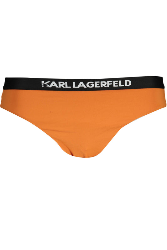 KARL LAGERFELD BEACHWEAR BAS DE MAILLOT DE BAIN FEMME ORANGE - KARL LAGERFELD BEACHWEAR