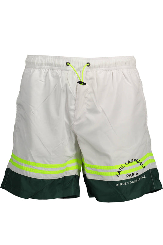 KARL LAGERFELD BEACHWEAR PIÈCES DE COSTUME SOUS L&#39;HOMME BLANC - KARL LAGERFELD BEACHWEAR