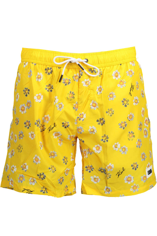 KARL LAGERFELD BEACHWEAR PIÈCES DE MAILLOT DE BAIN SOUS L&#39;HOMME JAUNE - KARL LAGERFELD BEACHWEAR