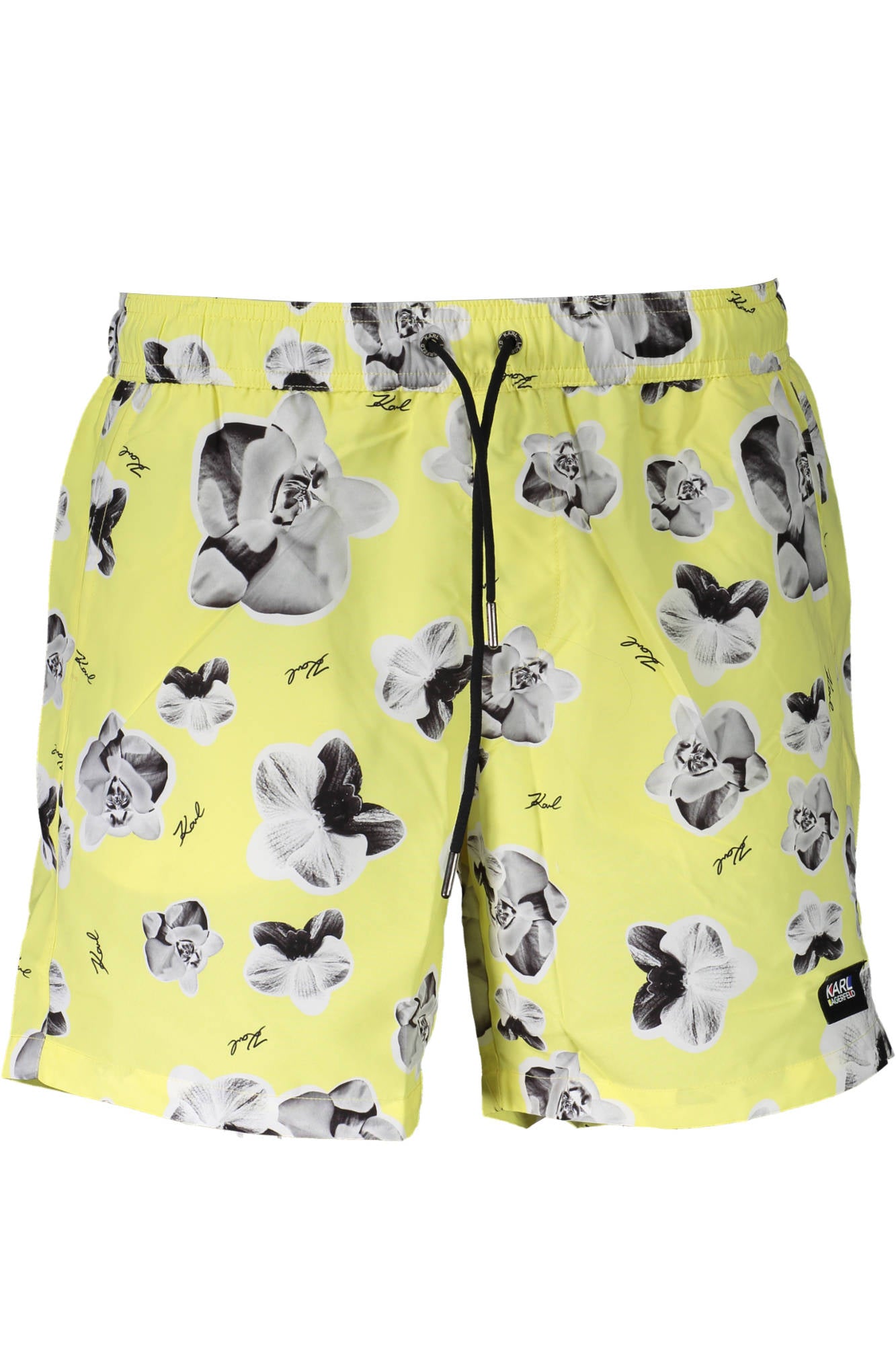 KARL LAGERFELD BEACHWEAR BAS DE MAILLOT DE BAIN HOMME JAUNE - KARL LAGERFELD BEACHWEAR