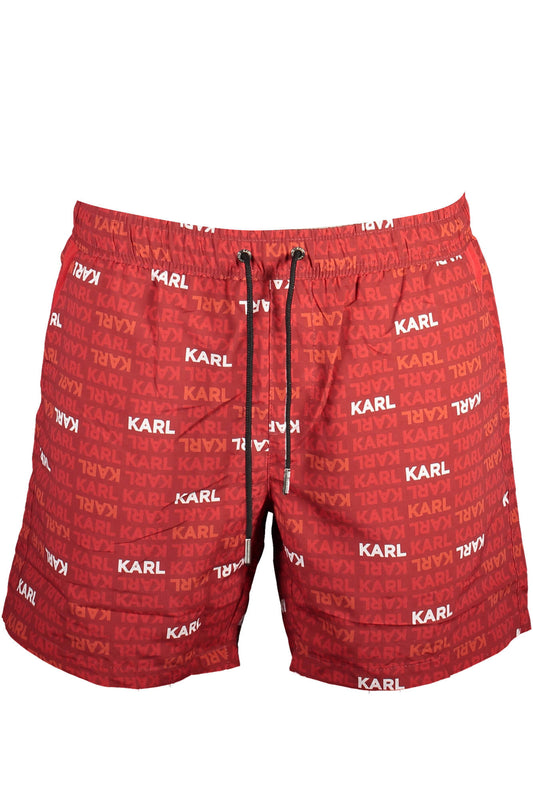 KARL LAGERFELD BEACHWEAR MAILLOT DE BAIN HOMME BAS ROUGE - KARL LAGERFELD BEACHWEAR