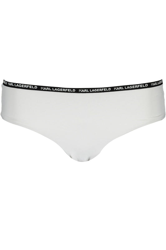 KARL LAGERFELD MAILLOT DE BAIN PARTIE SOUS FEMME BLANCHE - KARL LAGERFELD BEACHWEAR