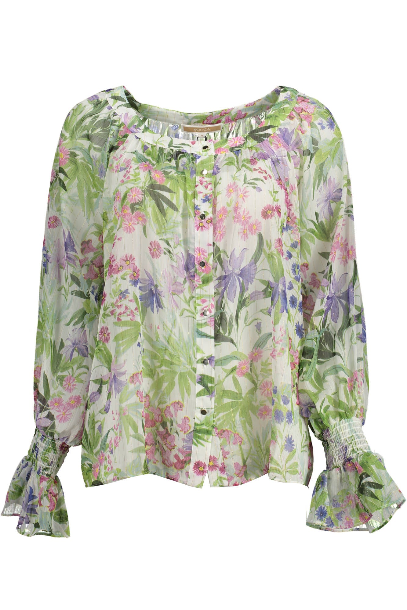 CHEMISE MANCHES LONGUES KOCCA VERT FEMME - KOCCA