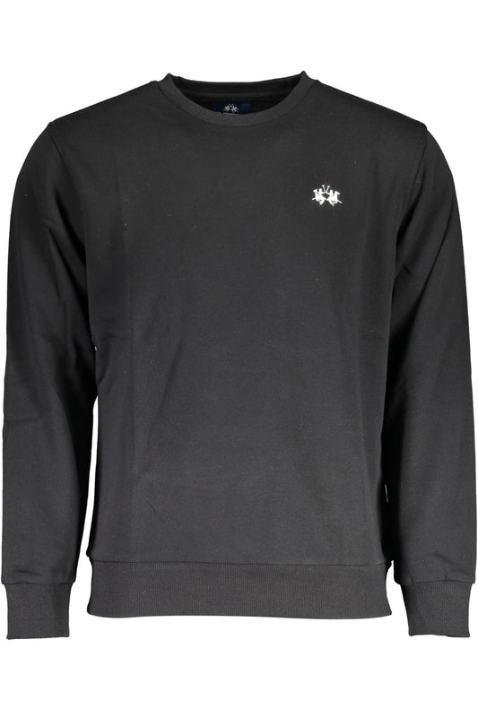 LA MARTINA SWEAT SANS ZIP NOIR HOMME - LA MARTINA