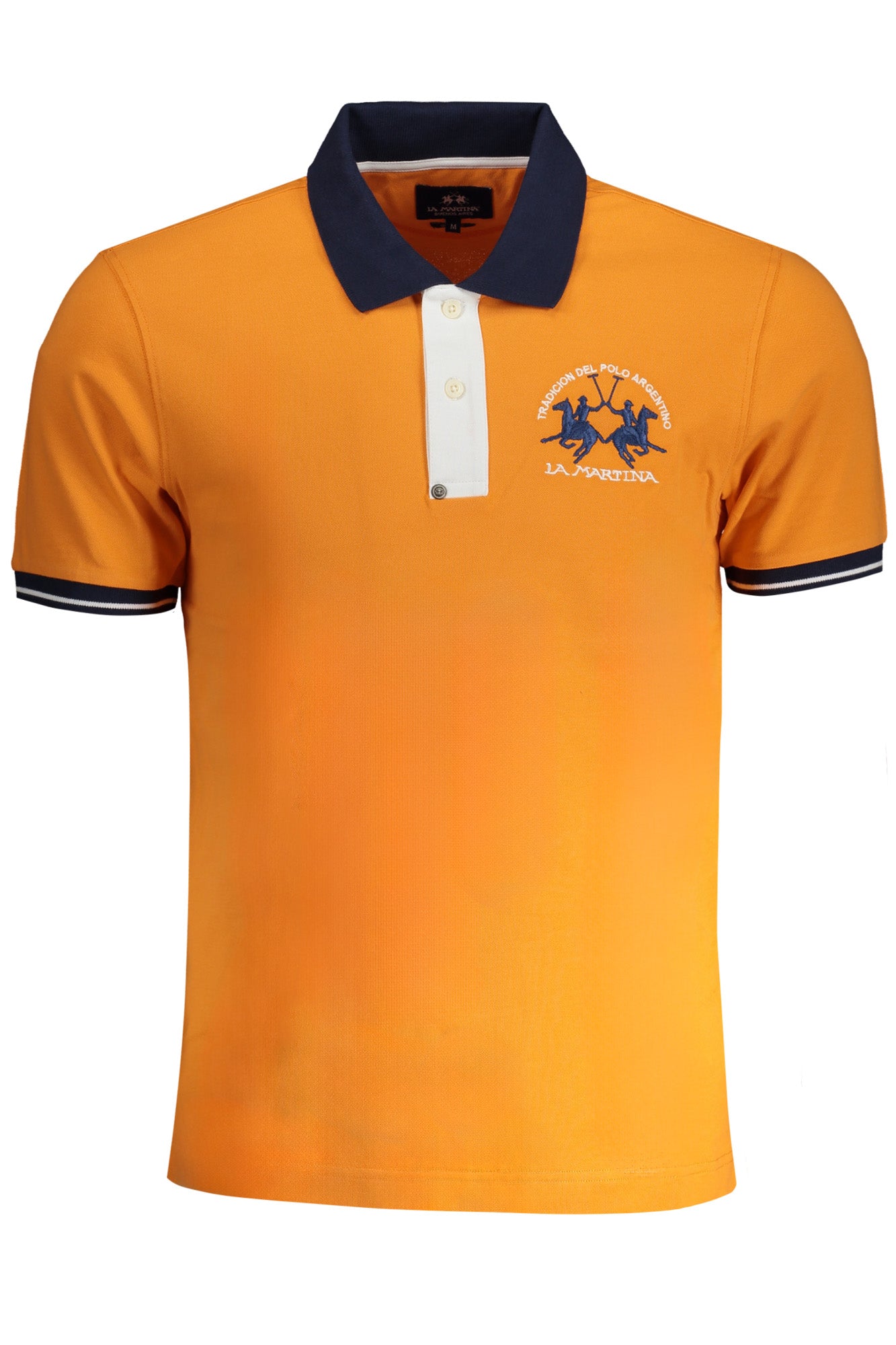 POLO MANCHES COURTES ORANGE HOMME LA MARTINA - LA MARTINA