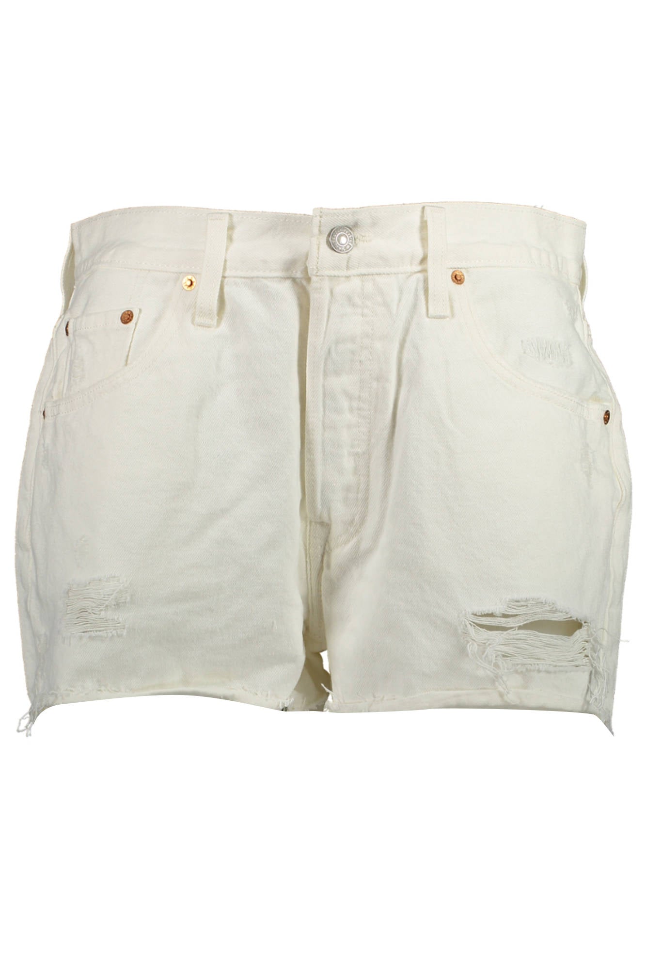 LEVI&#39;S JEANS SHORT FEMME BLANC - LEVI&#039;S