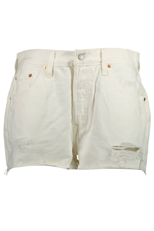 LEVI&#39;S JEANS SHORT FEMME BLANC - LEVI&#039;S
