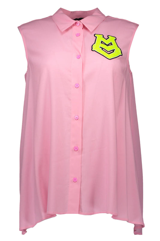 LOVE MOSCHINO CHEMISE SANS MANCHES FEMME ROSE - LOVE MOSCHINO