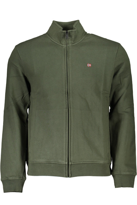 SWEAT-SHIRT ZIPPÉ NAPAPIJRI VERT POUR HOMME - NAPAPIJRI