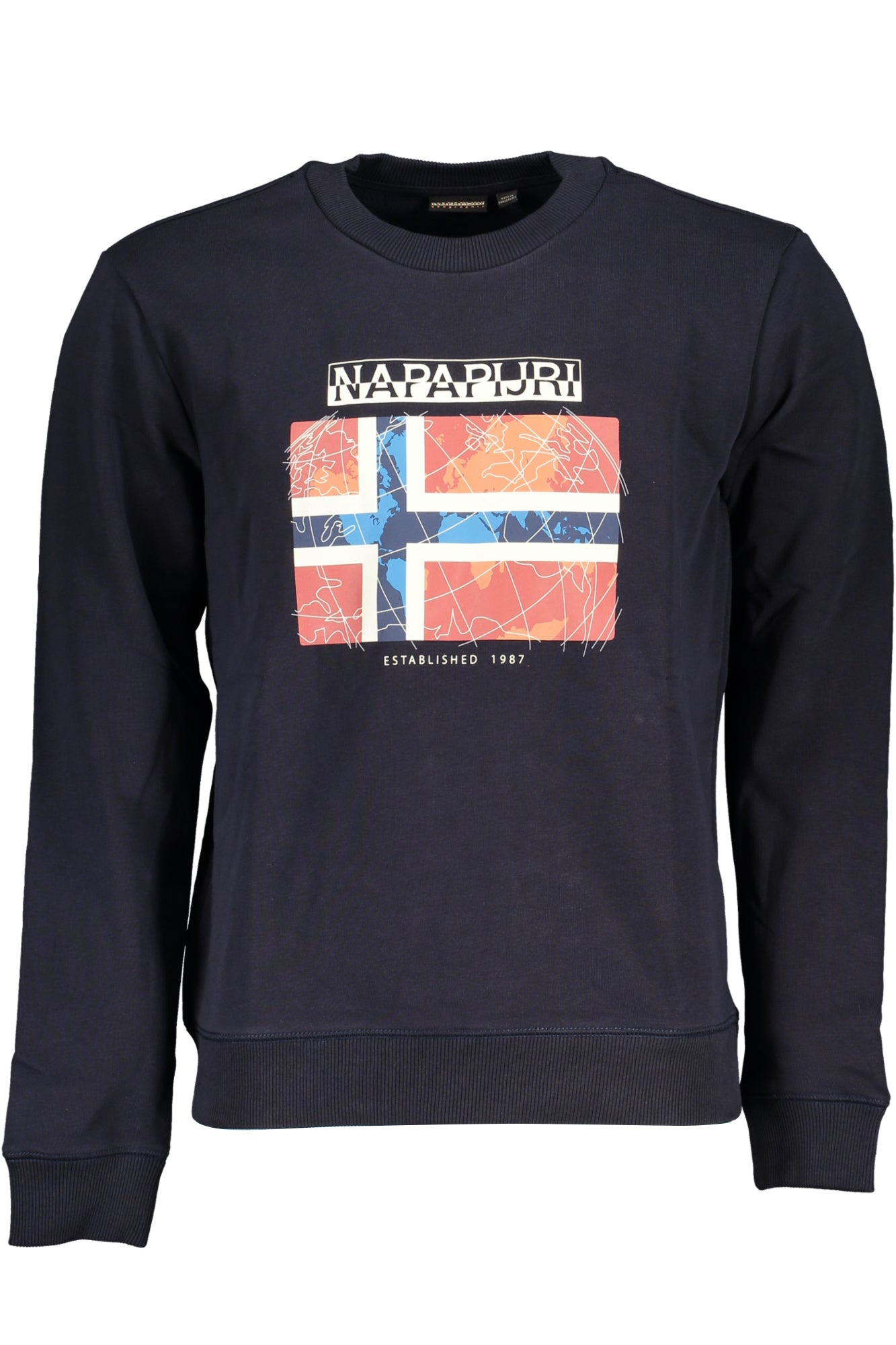 SWEAT-SHIRT SANS FERMETURE ÉCLAIR NAPAPIJRI POUR HOMMES BLEU - NAPAPIJRI