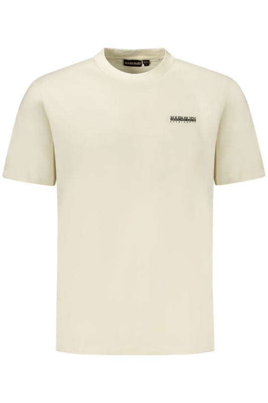 NAPAPIJRI T-SHIRT À MANCHES COURTES POUR HOMMES, BEIGE - NAPAPIJRI