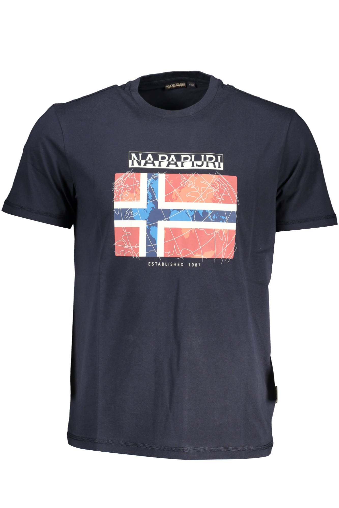 T-SHIRT MANCHES COURTES HOMME NAPAPIJRI BLEU - NAPAPIJRI