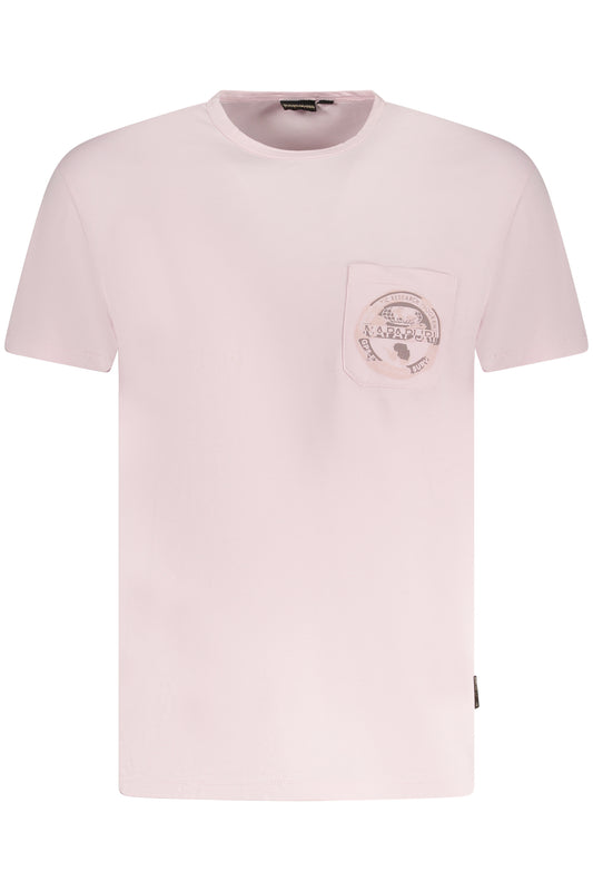 T-SHIRT À MANCHES COURTES POUR HOMME NAPAPIJRI ROSE - NAPAPIJRI