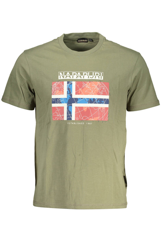 T-SHIRT À MANCHES COURTES HOMME NAPAPIJRI VERT - NAPAPIJRI