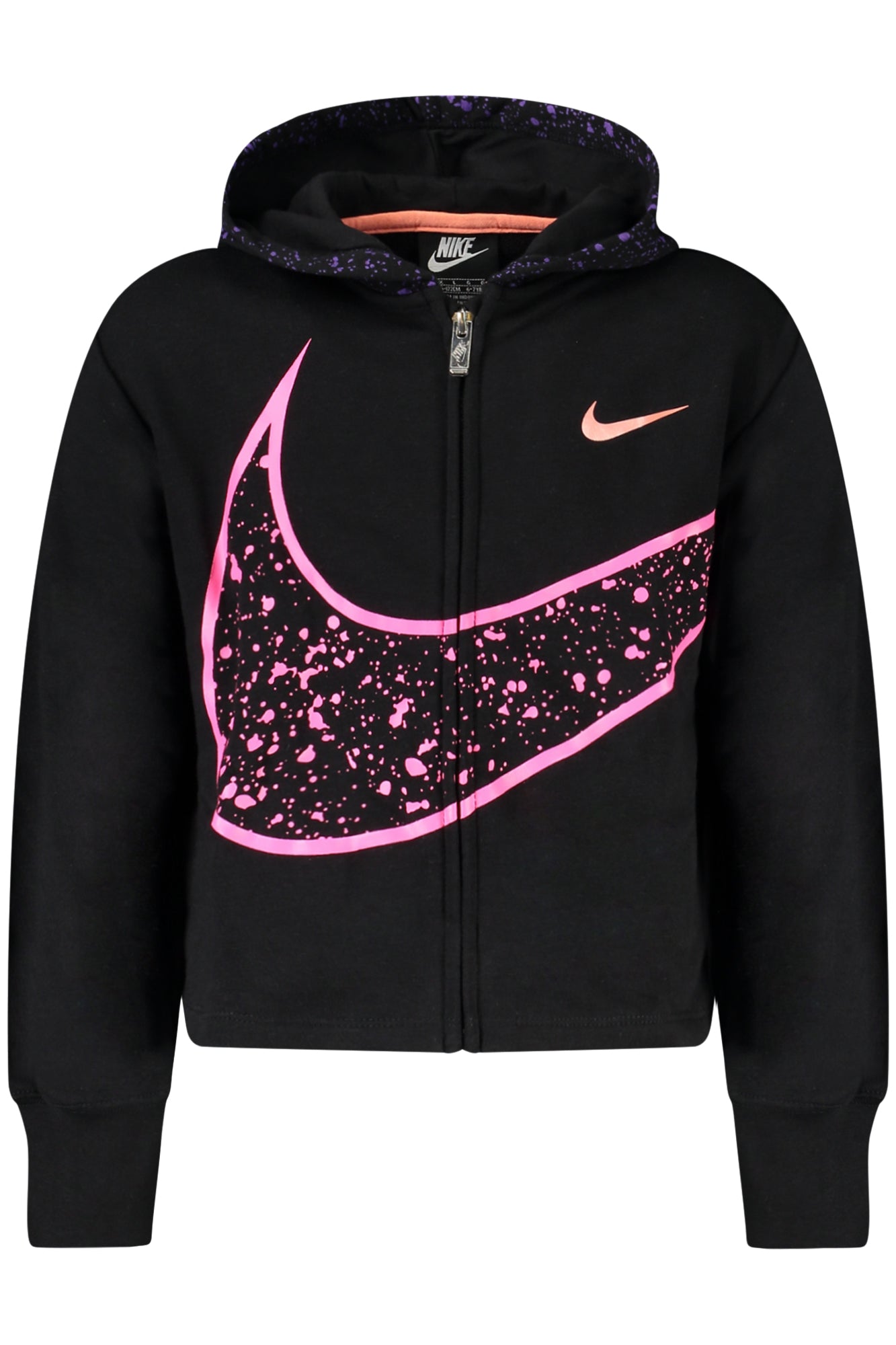SWEAT-SHIRT ZIPPÉ NOIR NIKE POUR FILLE - NIKE