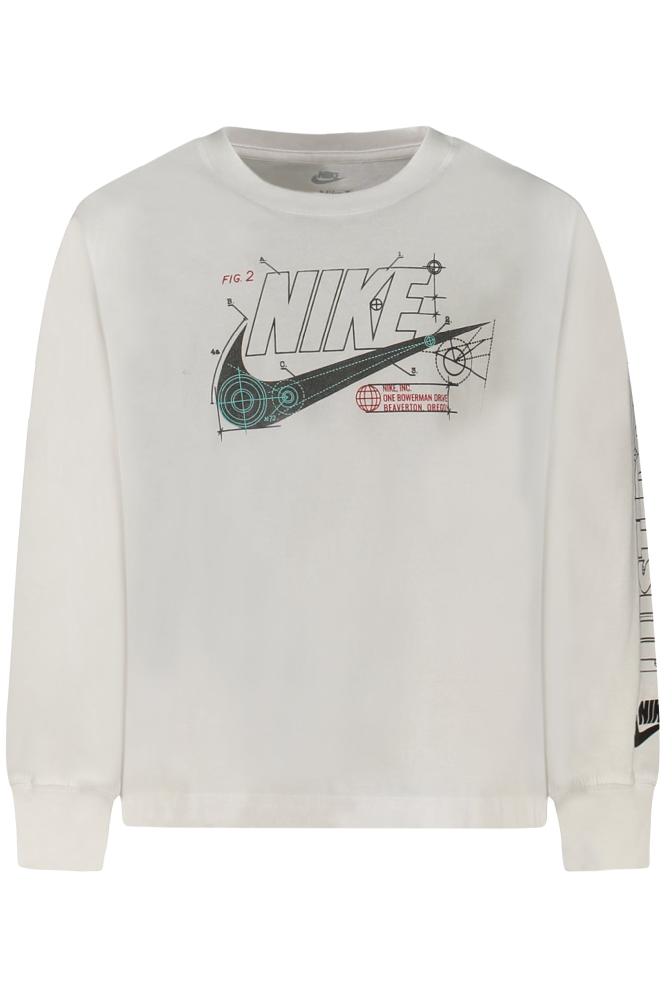 T-SHIRT À MANCHES LONGUES NIKE POUR ENFANT, BLANC - NIKE