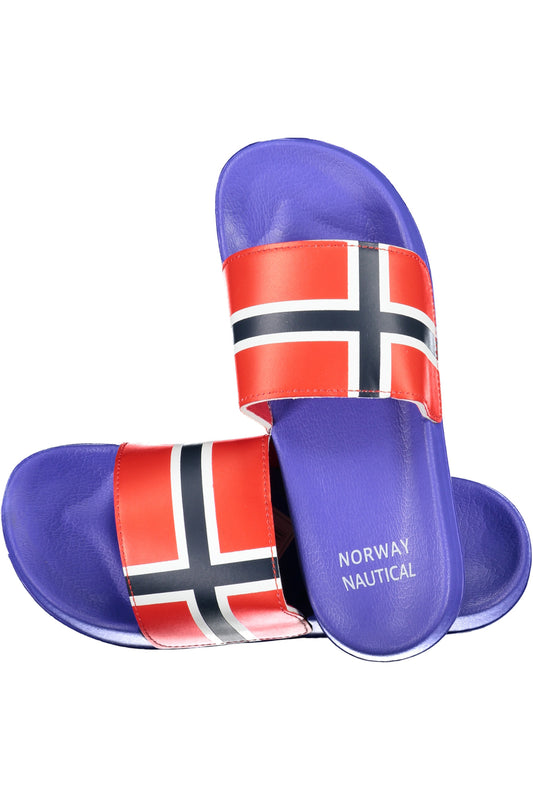 CHAUSSURES PANTOUFLES BLEUES POUR HOMMES NORVÈGE 1963 - NORWAY 1963