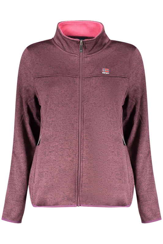 Sweat-shirt zippé violet pour femme, Norvège 1963 - NORWAY 1963
