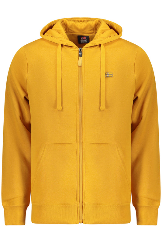 Sweat-shirt zippé jaune pour homme Norvège 1963 - NORWAY 1963