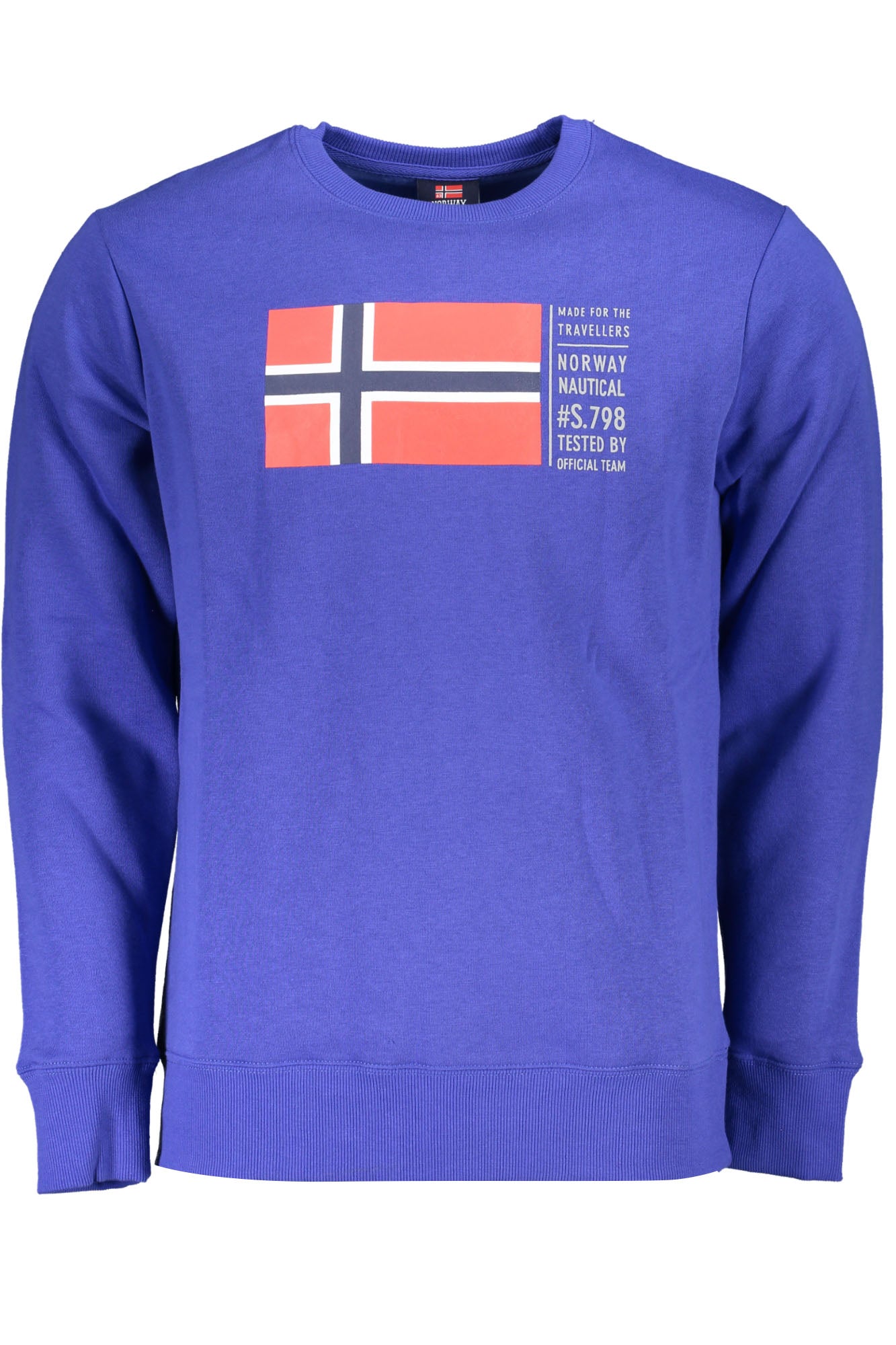 SWEAT-SHIRT SANS FERMETURE ÉCLAIR BLEU POUR HOMMES NORVÈGE 1963 - NORWAY 1963