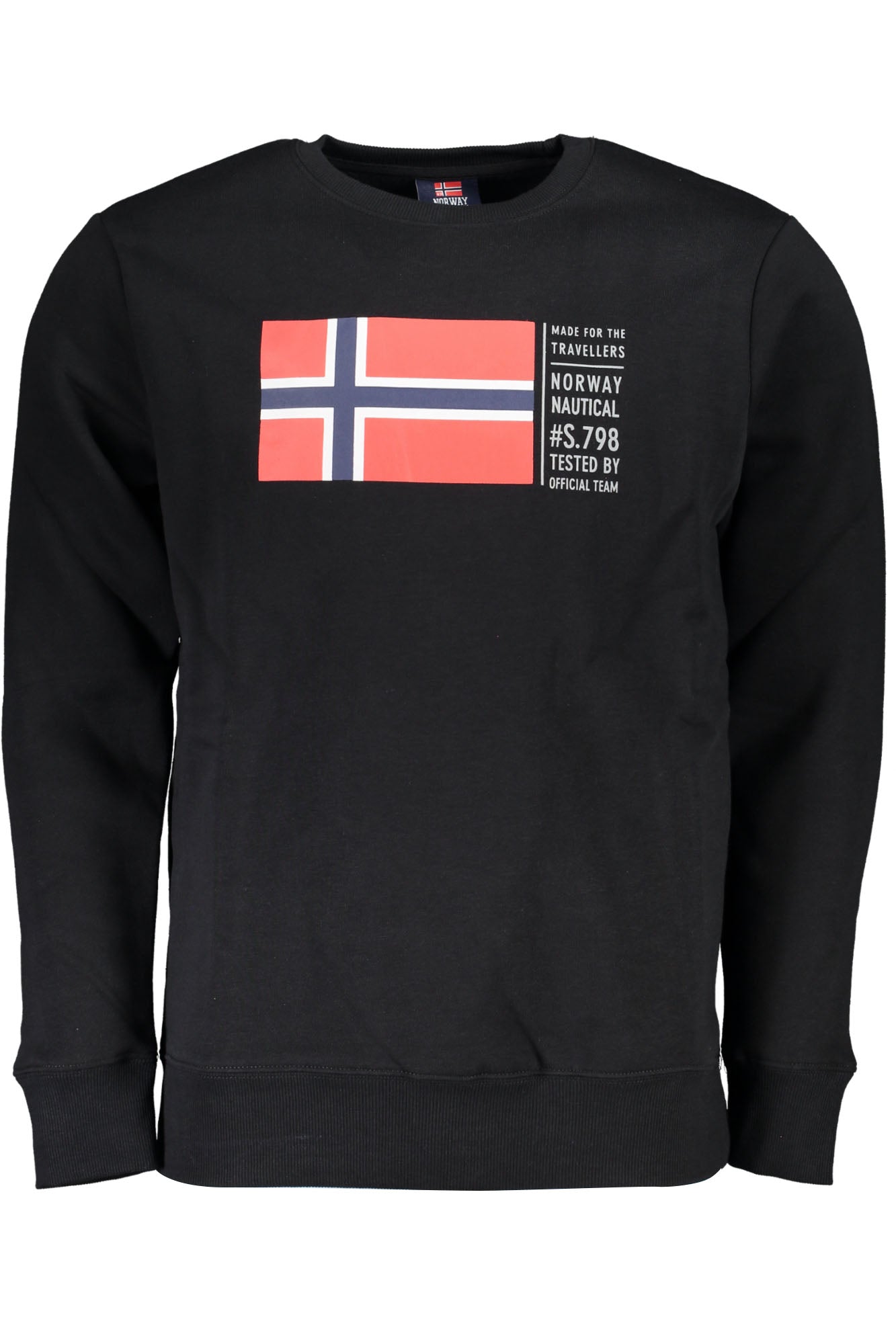 SWEAT-SHIRT SANS FERMETURE ÉCLAIR HOMME NORVÈGE 1963 NOIR - NORWAY 1963