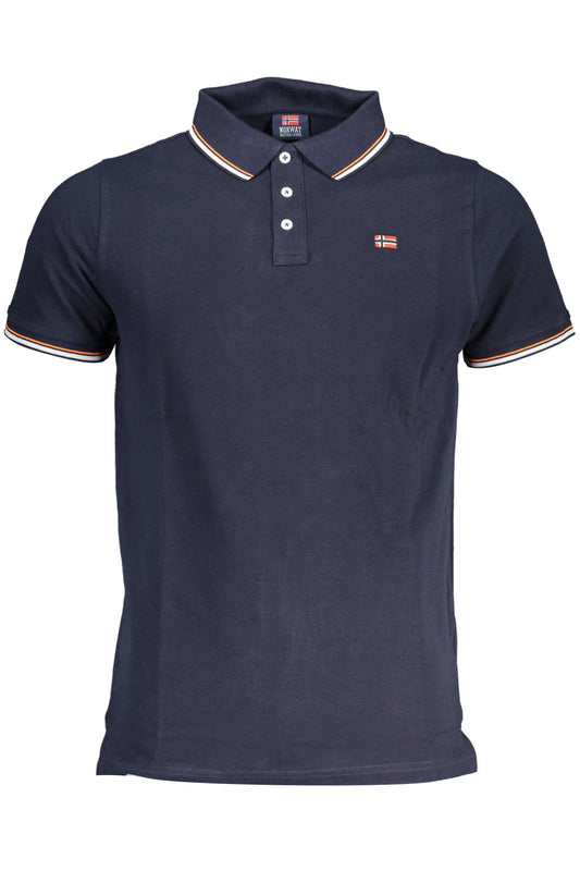 POLO MANCHES COURTES HOMME NORVÈGE 1963 BLEU - NORWAY 1963