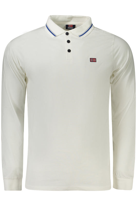 POLO À MANCHES LONGUES NORVÈGE 1963 HOMME BLANC - NORWAY 1963