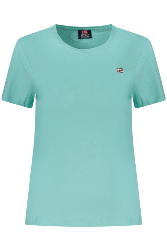 T-SHIRT FEMME À MANCHES COURTES NORVÈGE 1963 BLEU - NORWAY 1963