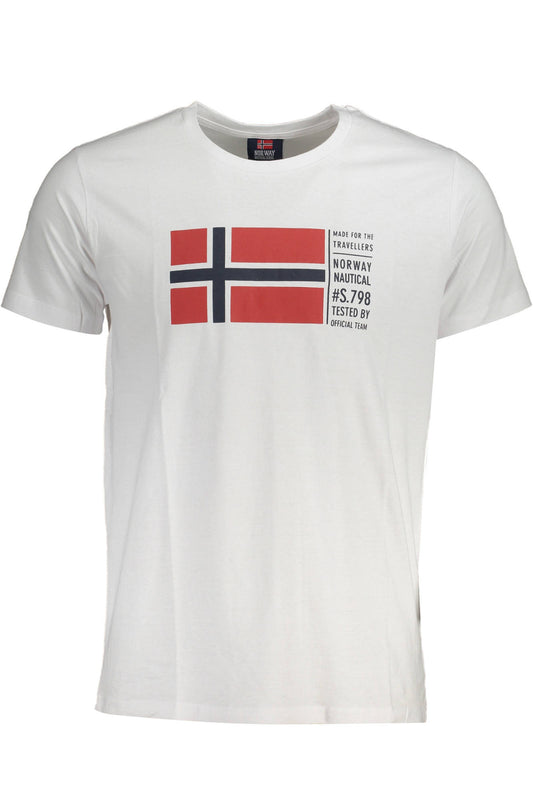 NORVEGE 1963 T-SHIRT MANCHES COURTES HOMME BLANC - NORWAY 1963
