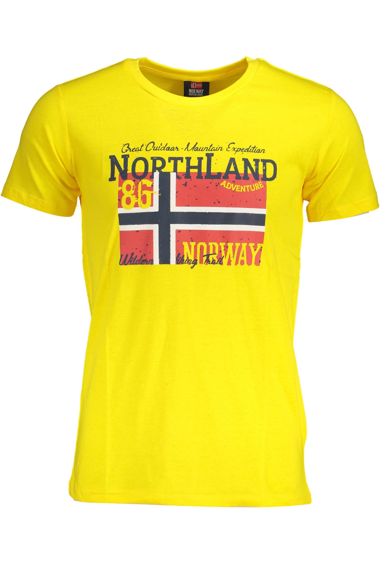 T-SHIRT HOMME JAUNE À MANCHES COURTES NORVÈGE 1963 - NORWAY 1963