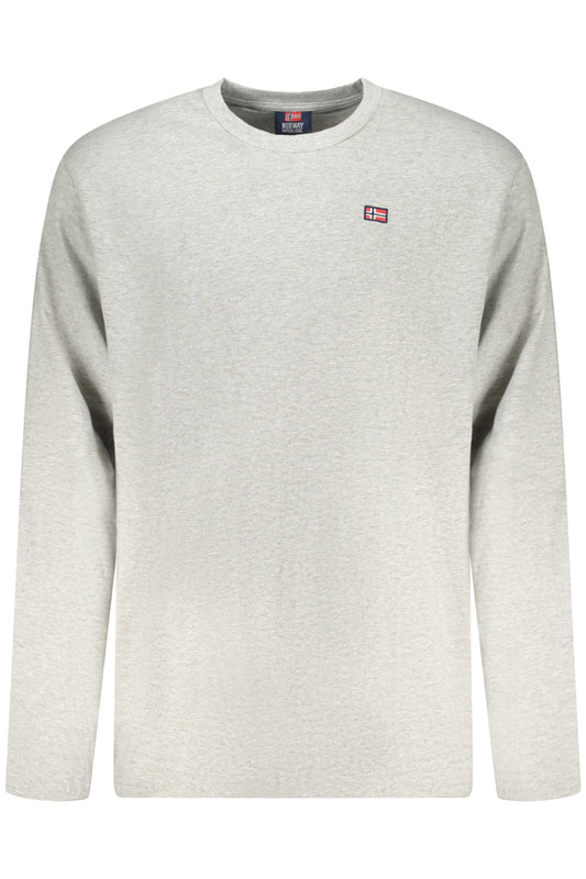 T-SHIRT À MANCHES LONGUES HOMME NORVÈGE 1963 GRIS - NORWAY 1963