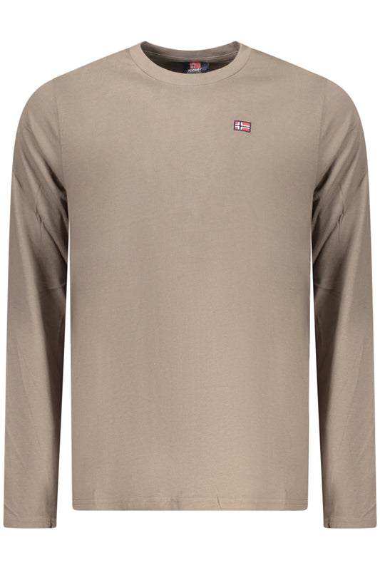 T-SHIRT À MANCHES LONGUES HOMME NORVÈGE 1963 MARRON - NORWAY 1963