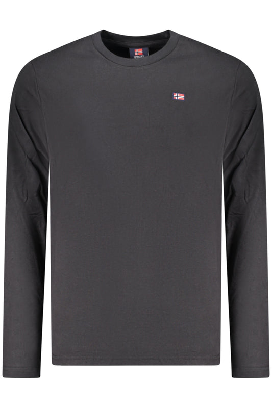 T-SHIRT NOIR À MANCHES LONGUES POUR HOMMES NORVÈGE 1963 - NORWAY 1963