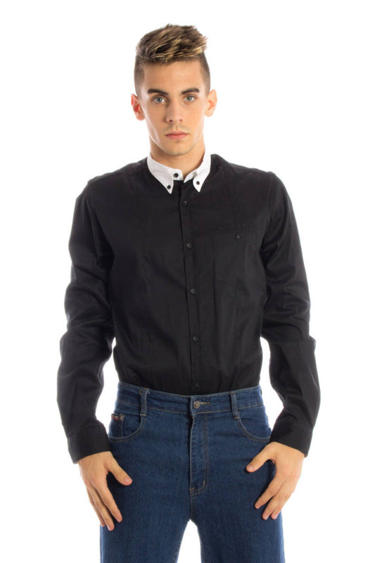 CHEMISE À MANCHES LONGUES NOIRE POUR HOMME PAPETE - PAPETE