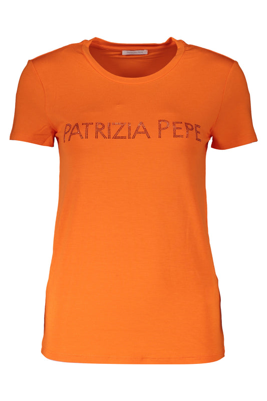 PATRIZIA PEPE T-SHIRT À MANCHES COURTES FEMME ORANGE - PATRIZIA PEPE