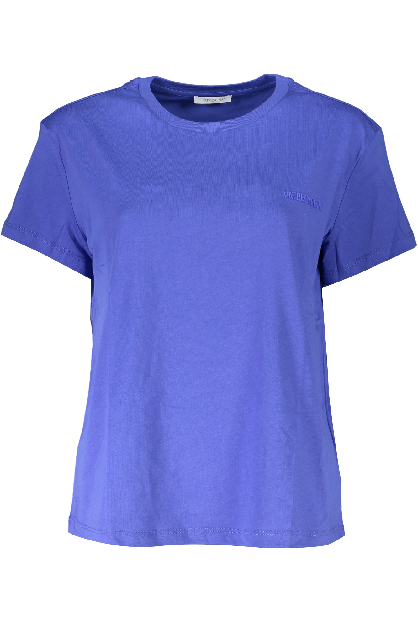 PATRIZIA PEPE T-SHIRT À MANCHES COURTES FEMME BLEU - PATRIZIA PEPE