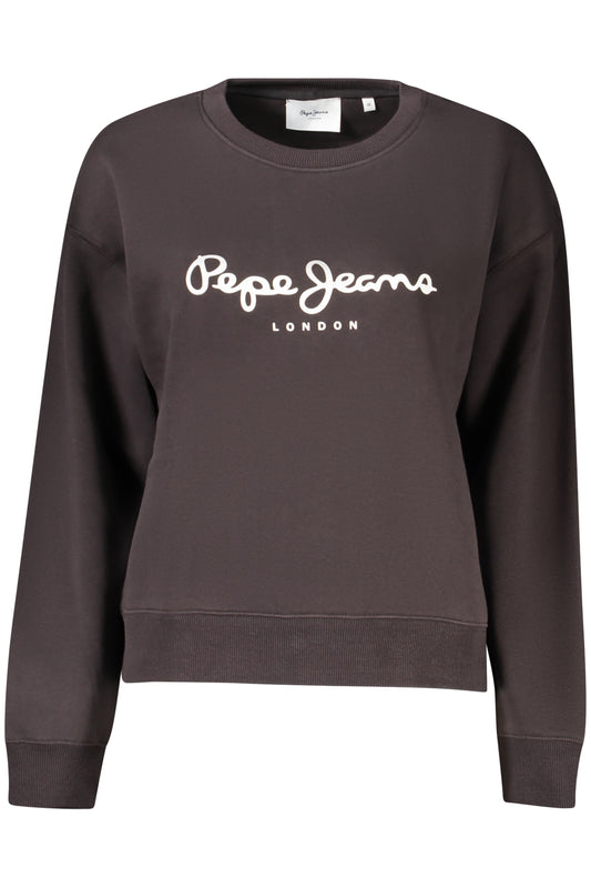Sweat-shirt zippé noir pour femme PEPE JEANS - PEPE JEANS