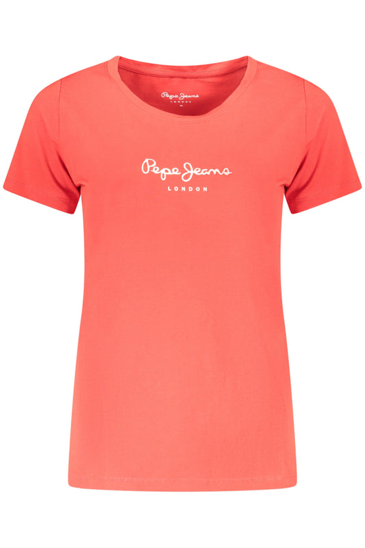 T-SHIRT À MANCHES COURTES PEPE JEANS FEMME, ROUGE - PEPE JEANS