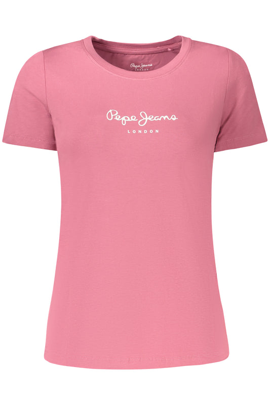 T-SHIRT ROSE À MANCHES LONGUES PEPE JEANS POUR FEMME - PEPE JEANS